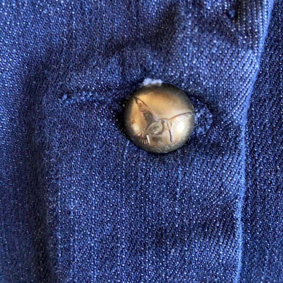 🏳️⚧️ Chinese Laundry Floral Lined Denim Blazer - Picture 7 of 11